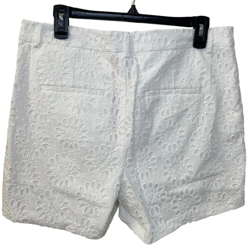 NWT Lilly Pulitzer Shorts Gretchen High Rise 5" White Dressy size 10 size 12 - Picture 3 of 4